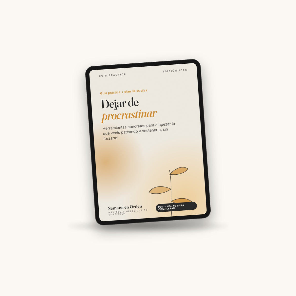 Dejar de procrastinar sin forzarte