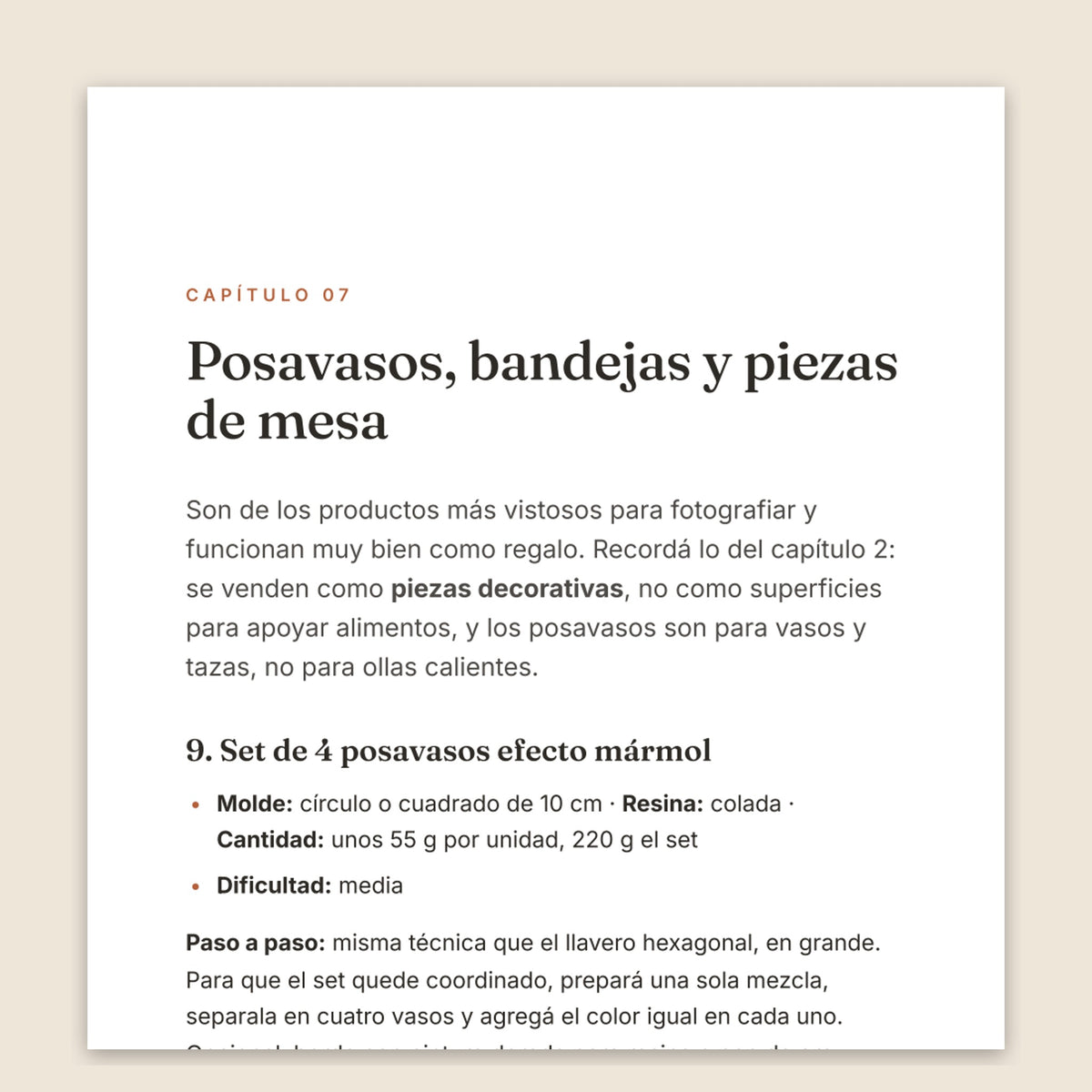 Resina epoxi: 40 productos para hacer y vender