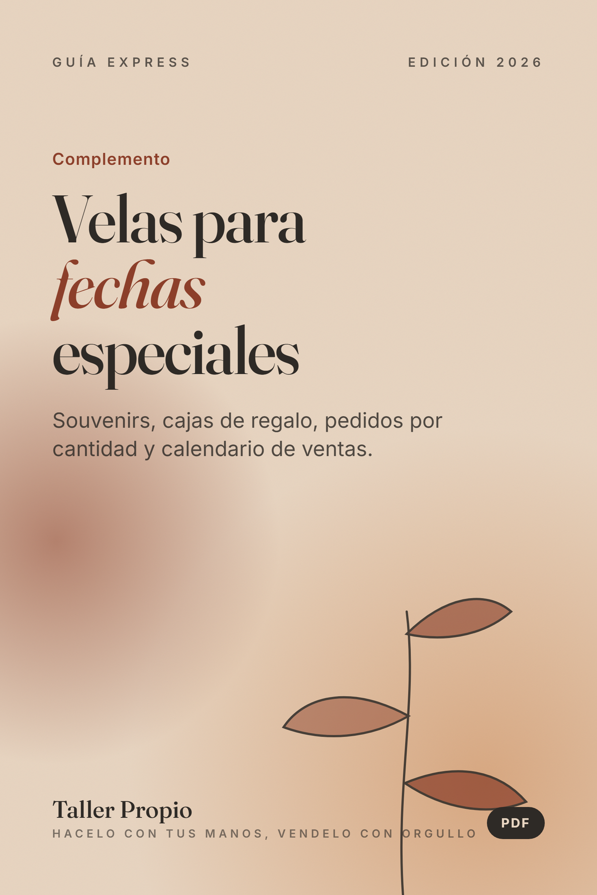 Velas para fechas especiales: souvenirs, cajas y pedidos por cantidad